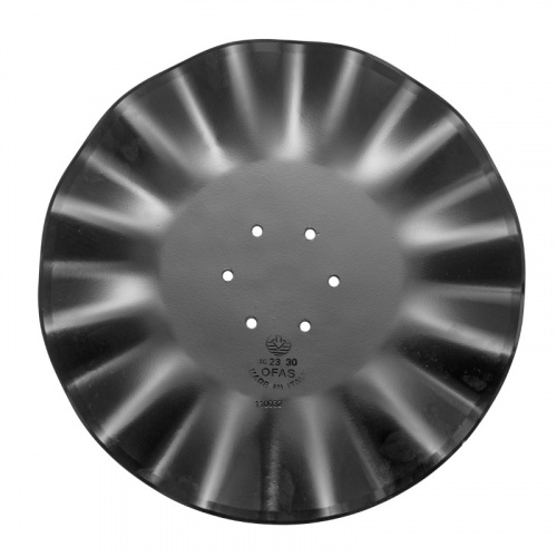 12 waves disc with flat center