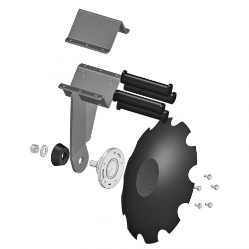 Rapid tillage systems: supports for cultivator disc